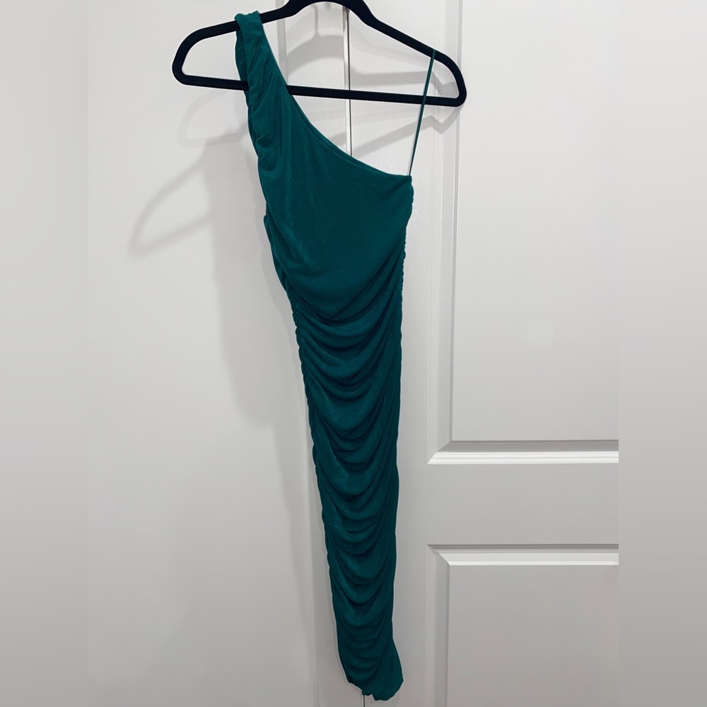 One Shoulder Bodycon Midi Dress